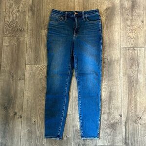 Madewell tall high rise roadtripper skinny jeans in curvy size 30T